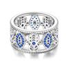 Daisy Sparkling Crown Ring Colorful Star Moon Butterfly Evil Eyes for Women Original Rings Classic Wedding Jewelry