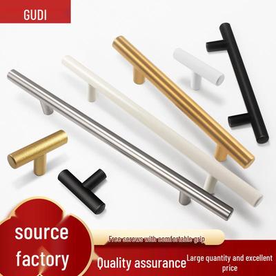 Скандинавская минималистичная Т-образная ручка для шкафа из нержавеющей стали