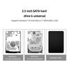 Прозрачный портативный внешний корпус для 2,5-дюймовых HDD/SSD с поддержкой USB 2.0 и 3.0