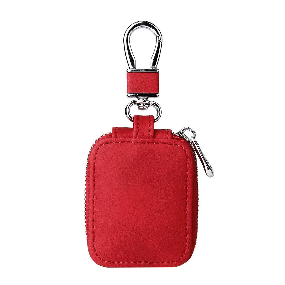 Fashion Imitation Leather Earphone Case Shockproof Earphone With Hook Cover Protective Case
