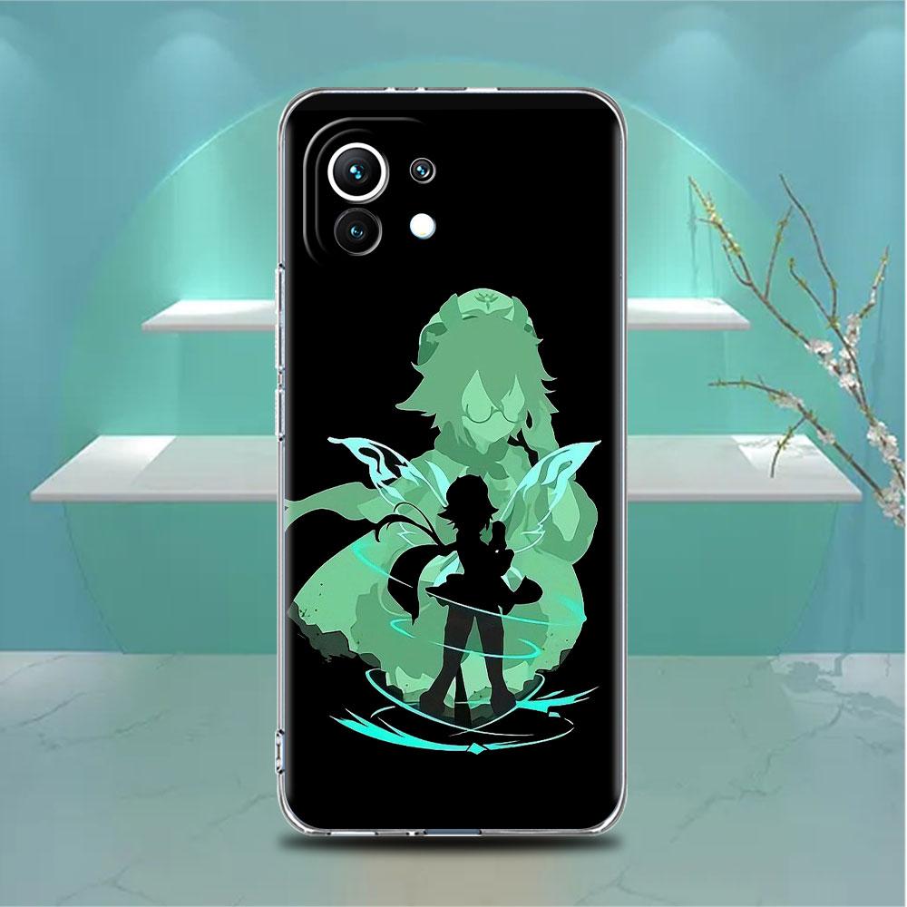 Прозрачный чехол аниме Genshin Impact для Xiaomi Mi Poco X3 NFC M3 Pro F3 F1 11 Lite 12 Note 10 11T 9T, прозрачный чехол для телефона