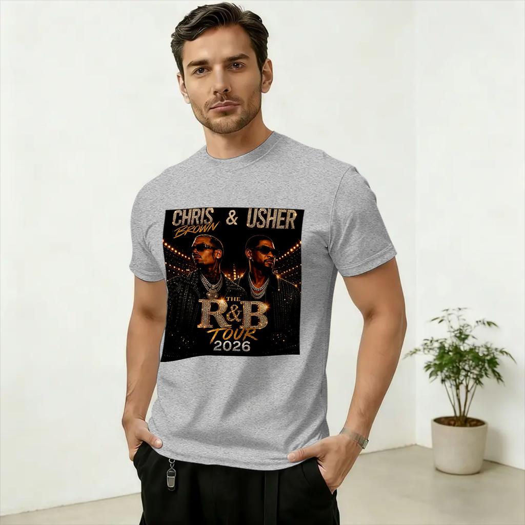 Raymond Brown RB Tour 2026 Concert TShirt Summer Hip Hop TShirts Unisex Cotton Round Neck Oversized Top Tees