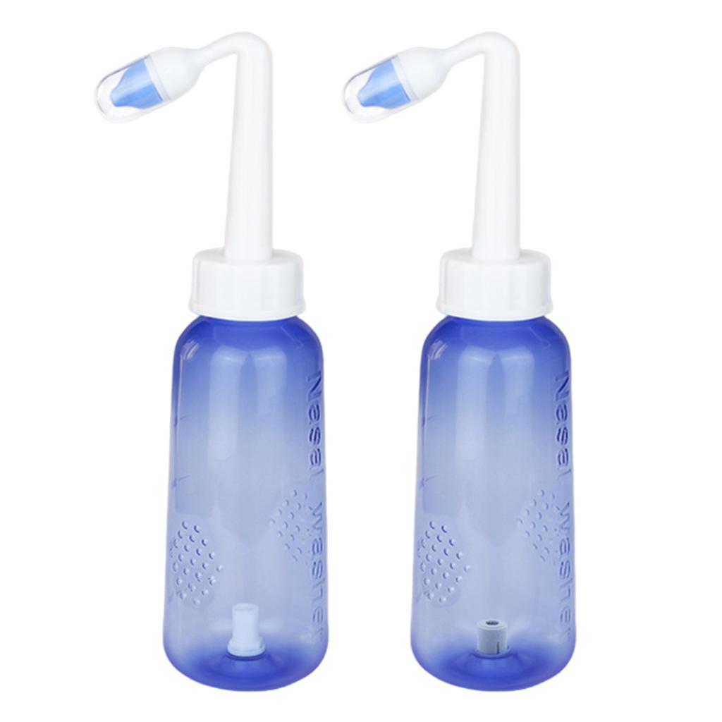 300ml Neti Pot Sinus Rinse Bottle Kit with 40 Salt Packets Nose Wash Cleaner Pressure Irrigation Neti Pot for Kids Adults