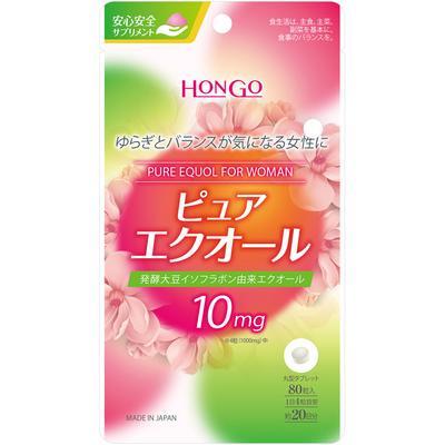 Hongo Pure Equol 80 капсул Соя, изофлавон Красивая кожа Соя, изофлавон