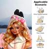 1 шт. Фланелевое одеяло Barbie, мягкий теплый плед для дома, офиса, путешествий, уютное постельное белье на все сезоны, подарок L1197