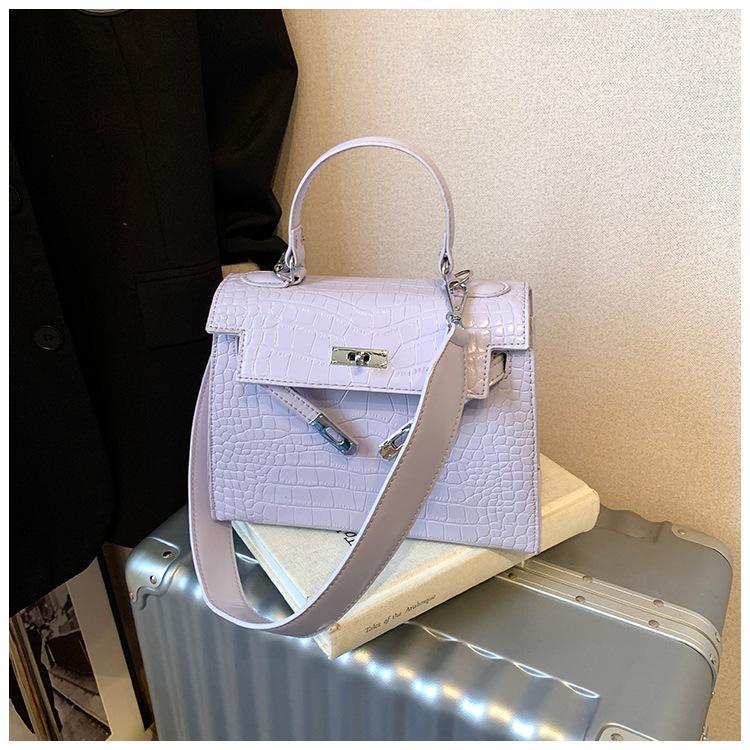 Нишевая сумка-тоут с крокодиловым узором, женская новая ретро-универсальная на плечо, сумка-ведро, повседневная сумка-мессенджер