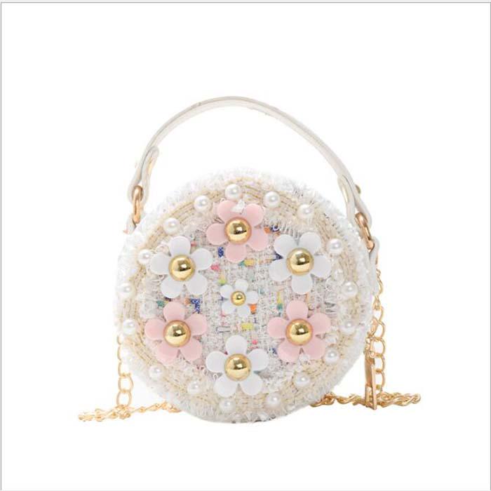 Детская сумка через плечо для девочек с жемчугом, мини-милый рюкзак принцессы, сумка-мессенджер, сумка через плечо на молнии