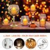 PChero Candle Lights, USB-C Rechargeable LED Candles, Timer Function, Energy-Saving, Power Outage Safe, Remote Control Included, Warm White Light,