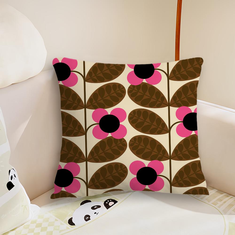 Art OOrla Kiely Flower cushion cover Pillow Case Plush Fabric Soft Double Sided Print Sofa Cushion Cover Throw Pillow Covers