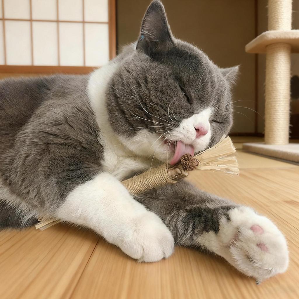 Игрушки с кошачьей мятой Деревянные для чистки зубов Палочка-грызунок из актинидии Кошачья удочка Палочки из актинидии Лакомства для кошек Палочка Тренажер-грызунок для тренировки Домашнее животное