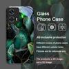 Потрясающий чехол из закаленного стекла с изумрудным узором для Motorola Moto Edge 50 Fusion 40 Neo 30 Pro G85 G84 G75 5G Противоударный чехол