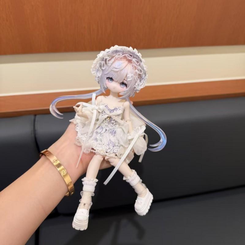 OB11 BJD Doll Outfit Set Purple Moon Whisper 6-Piece Clothing Kit 12cm 8cm Dolls No Included