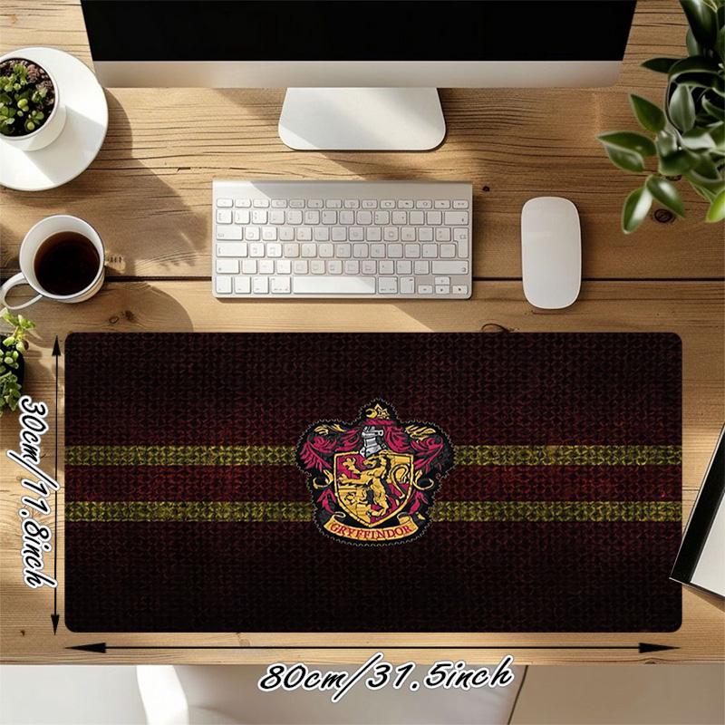 Gryffindor Pride Xl Gaming Mouse Pad Nonslip Rubber Base Stitched Edge Waterproof Desk Mat For Pc Laptop Gamer Office Computer Accessories C92736