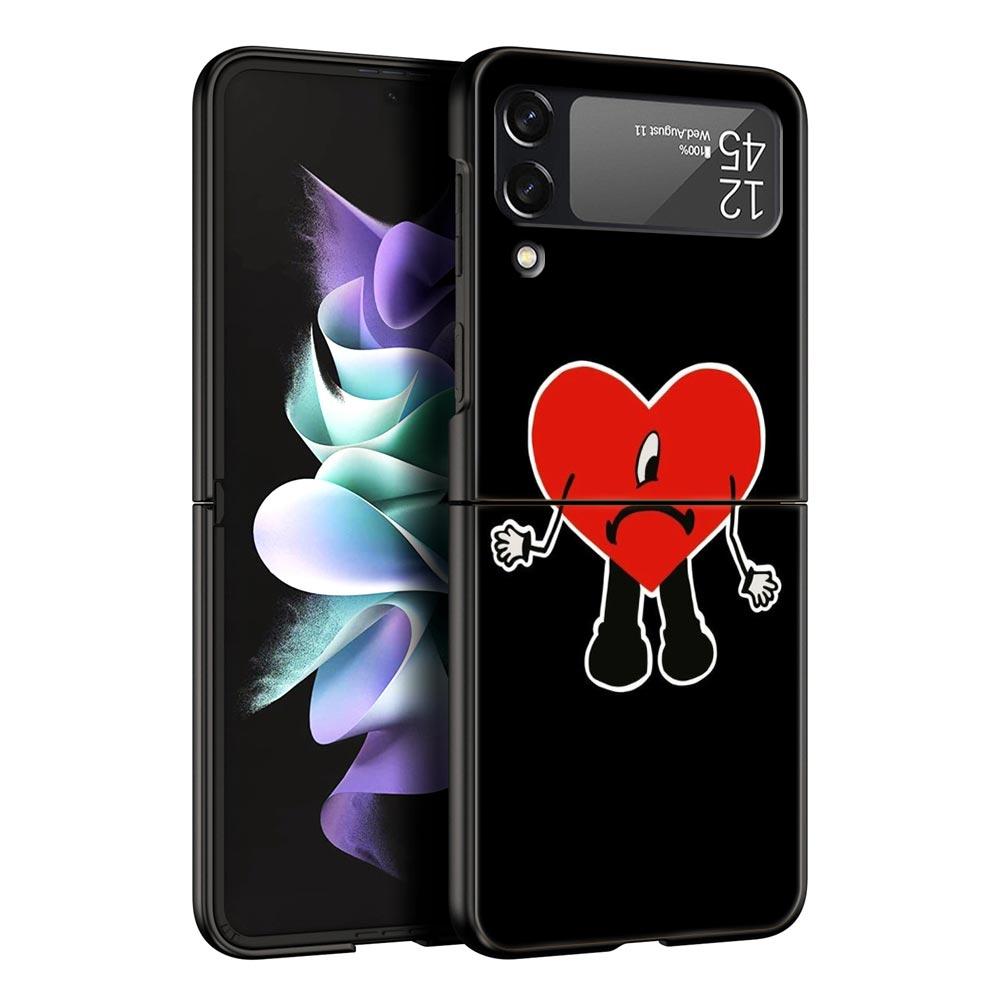 Чехол для телефона Bad Bunny UN VERANO SIN TI для Samsung Galaxy Z Flip 3 4 5, складной чехол для Samsung Z Flip3 Flip4, жесткий бампер