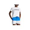 Calvin Klein Повседневная мужская футболка с круглым вырезом и принтом логотипа Белая KM00836-YCD