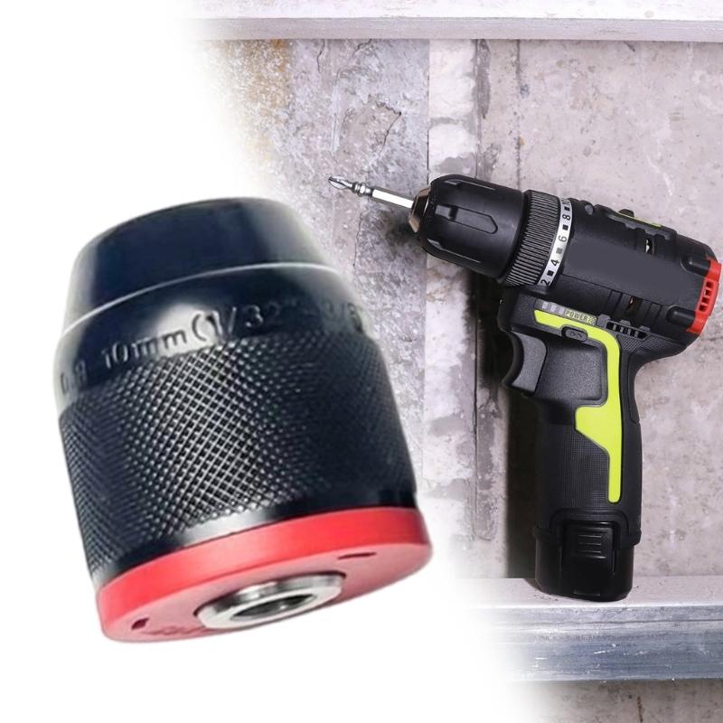 Threaded Metal Drill Chuck Square Quick Grip Adapter Chuck for Drill Bit Screwdriver Tap Socket Drill Accessories
