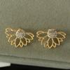 Fashion Women Lady Elegant Ear Stud Unique Hollow Lotus Earrings