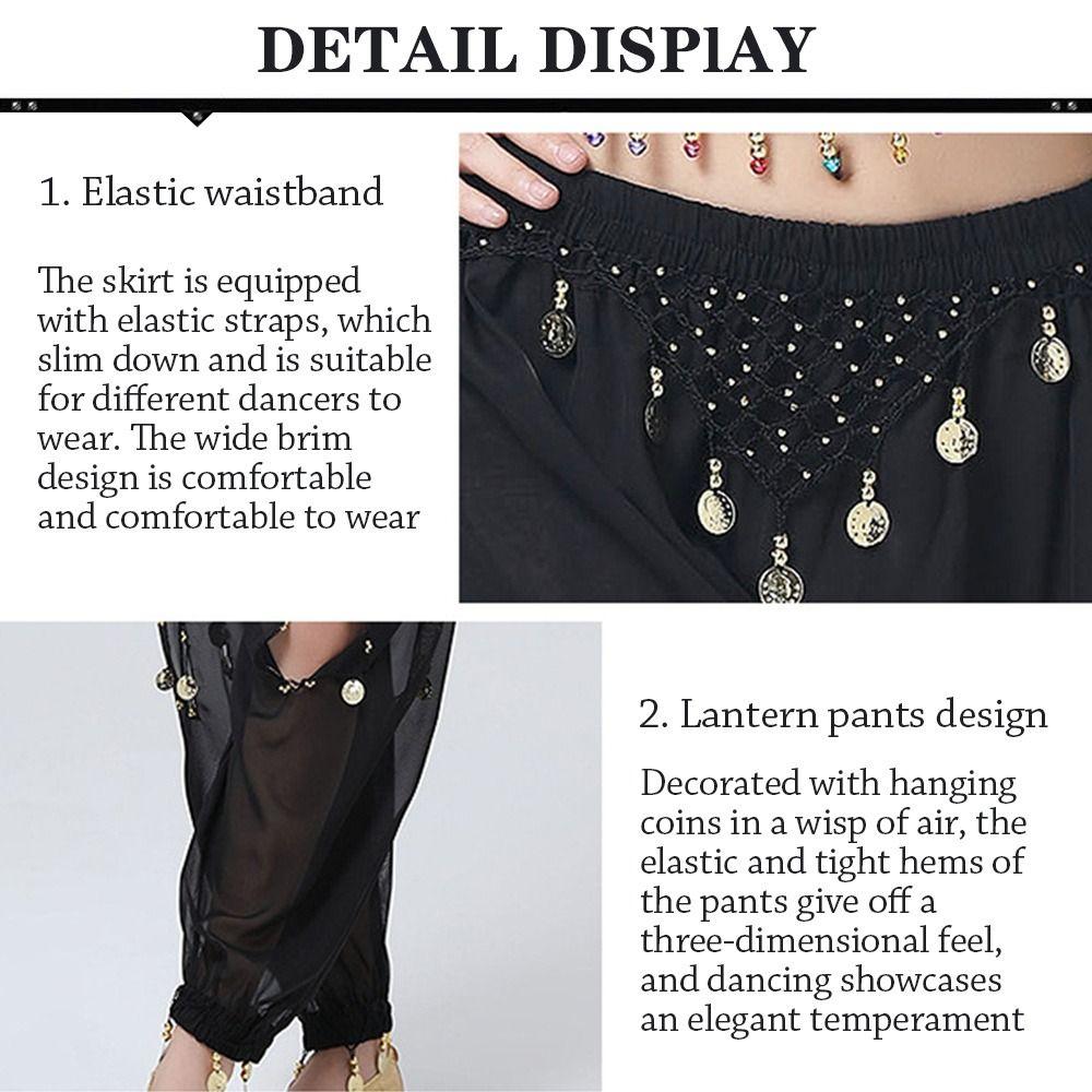 Belly Dance Accessories Shining Sequins Show Costumes Belly Dancing Pants Dancing Trousers Bloomers