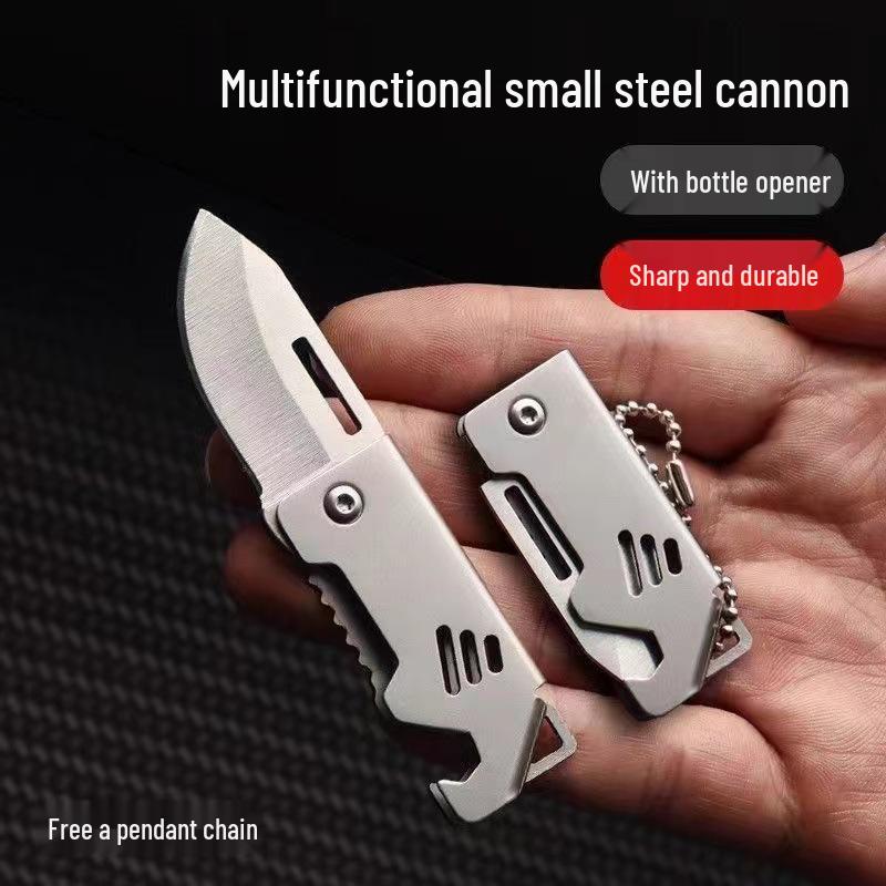 Mini Pocket Folding Knife: Portable, High Hardness Keychain Knife for Outdoor Use