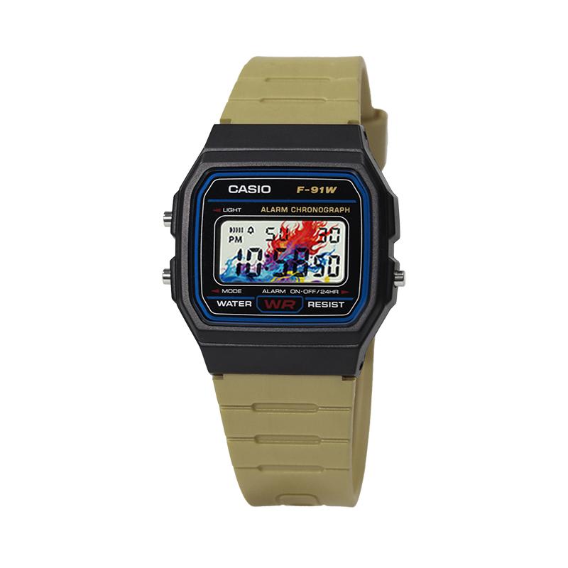 Casio Индивидуальные часы модифицированная серия водонепроницаемые Кварцевые смоляной ремешок мужчины и женщины одинаковый стиль цветной циферблат WuCaiBanLan