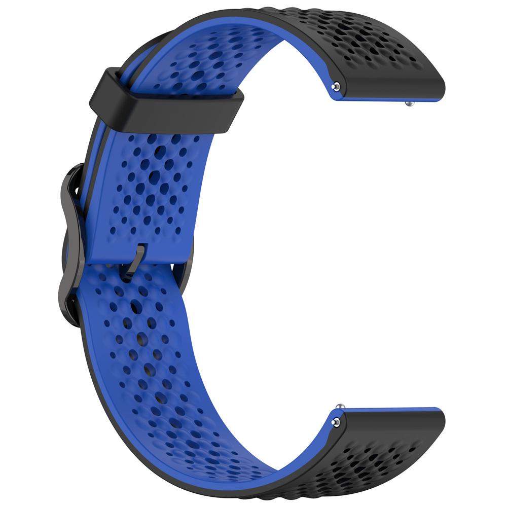 20MM 22MM Универсальный двухцветный ремешок для Huawei Watch GT GT2 GT3 жидкий силиконовый дышащий ремешок с отверстиями для Honor Watch SE 4Pro G