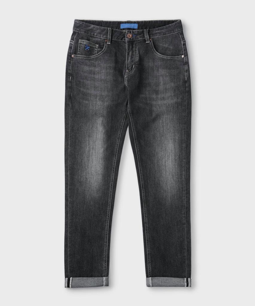 PANICALE Slim Black Washed Jeans