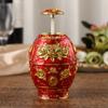 Egg  Shaped Floral Toothpick Holder Automatic Toothpick Organizer Toothpick Dispenser  Living Room