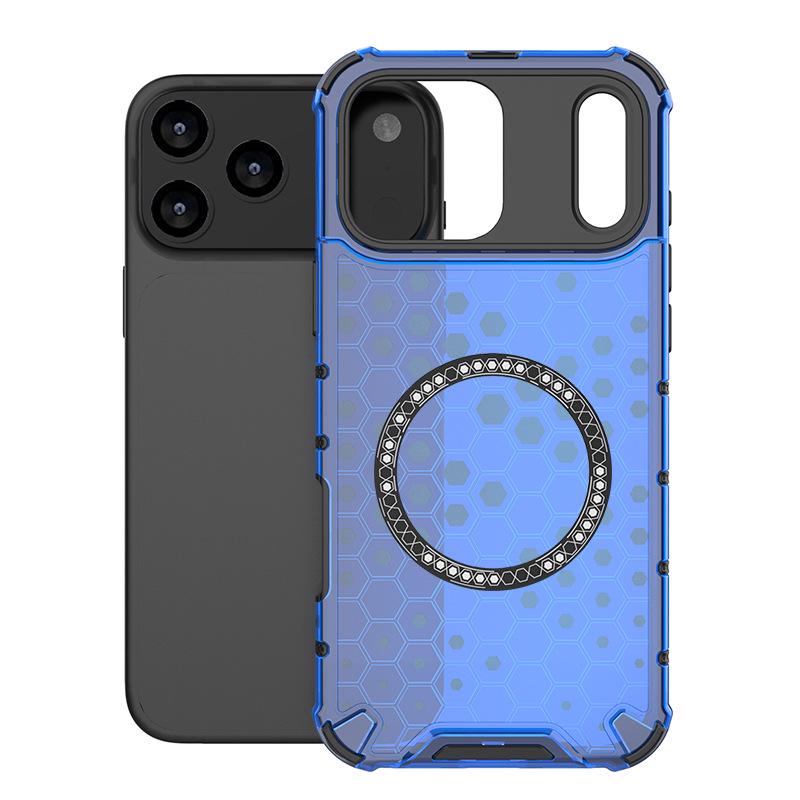 Магнитный чехол-соты для iPhone 17 Pro Max с защитой-подушкой
