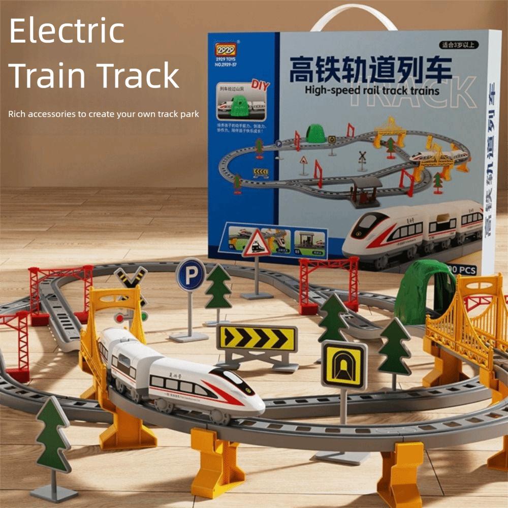 Assembling Design Electric Train Electric Powered Educational Model Set  Children's Toys