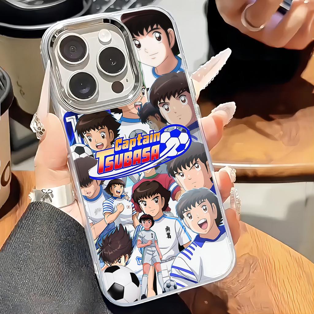 Чехол для телефона C-Captain Tsubasa для iPhone 17 16e 16 15 14 13 12 11 mini Pro Max X XR XSMAX 8 7 Air Plus Прозрачный Мягкий Чехол