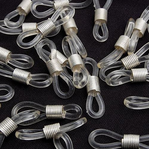 50 Eye Glasses Spectacle Chain Strap Holder Rubber Loop Ends 20mm