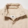 Uniqlo Однотонная куртка с воротником-стойкой на одной пуговице Женские куртки Бежевый 452224-30