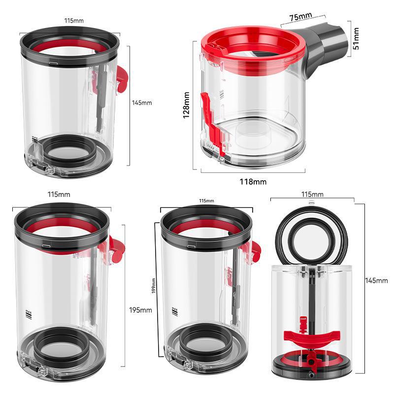 Top & Bottom Cover Repair Parts for Dyson V6-V11, V15 Vacuum Cyclone Dust Canister