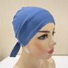 Ethnic Style Top Hat Solid Color Knotted Design Breathable Lightweight Headscarf Hat Outdoor Activities Headwear
