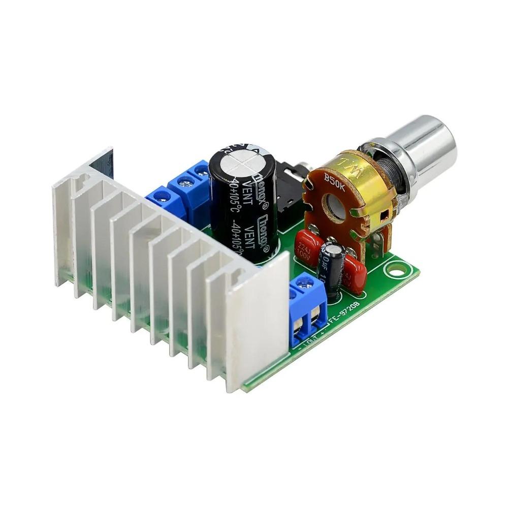 AC / DC 12V TDA7297 2x15W Цифровой аудио усилитель DIY Kit Двухканальный модуль