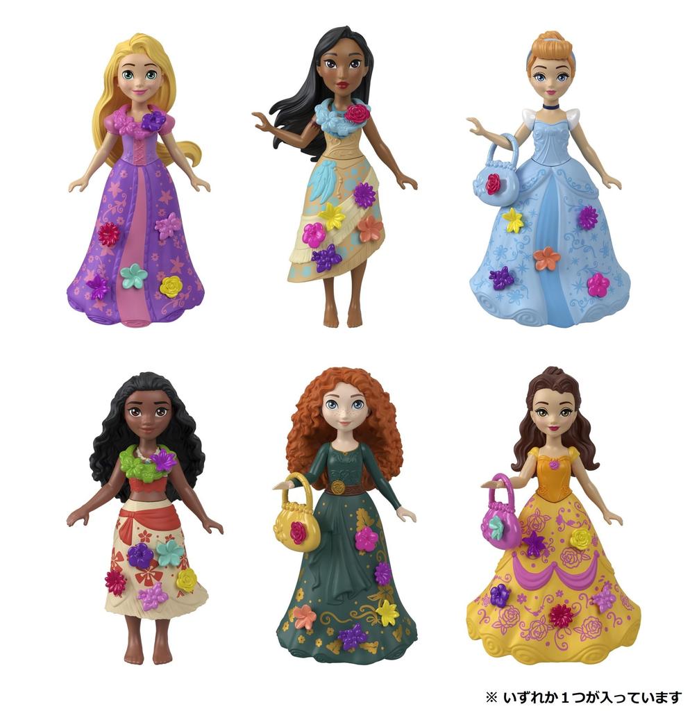 Принцесса Цветочная модная коллекция мини-кукол, аксессуары для возрастных групп и Disney/Disney [набор сюрпризов] [мини-кукла, набор] [3 шт.] 956A-HPP42