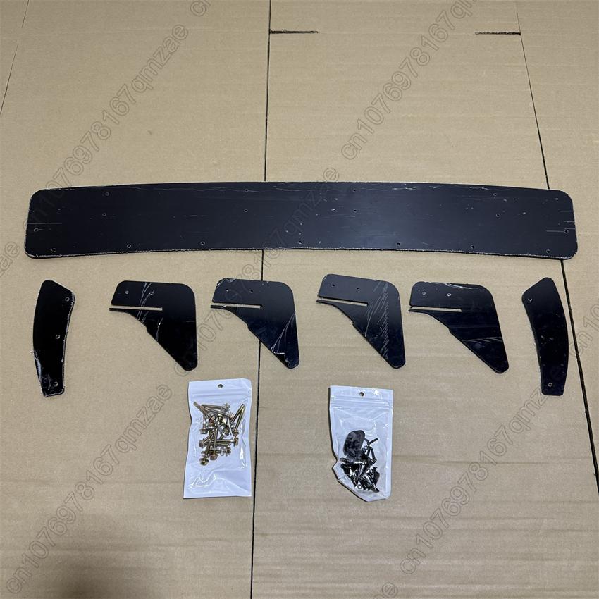 For Volkswagen Golf 7 MK 7 R GTI 2013-2017 Car Rear Bumper Diffuser Tail Splitter Spoilers Protector Guard Lip Body Kits Black