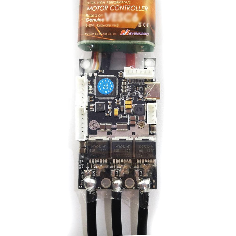 Maytech SUPERFOC6.8 V6 based Speed Controller FOC VESC 50V for DIY Electric Skateboard Robots Ebike Conversion