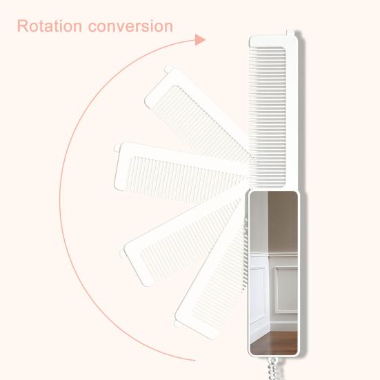Folding Comb Mirror with High-Definition Glass 2 In 1 Portable Compact Design Portable Grooming