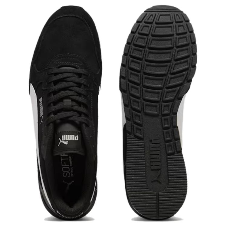 Puma Унисекс Черно-белые Повседневные кроссовки St Runner V4 Низкие 399665-01