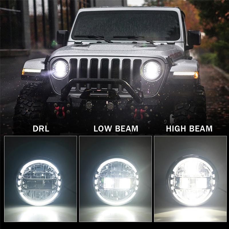 7-дюймовая светодиодная передняя фара King Kong для Jeep Wrangler JK