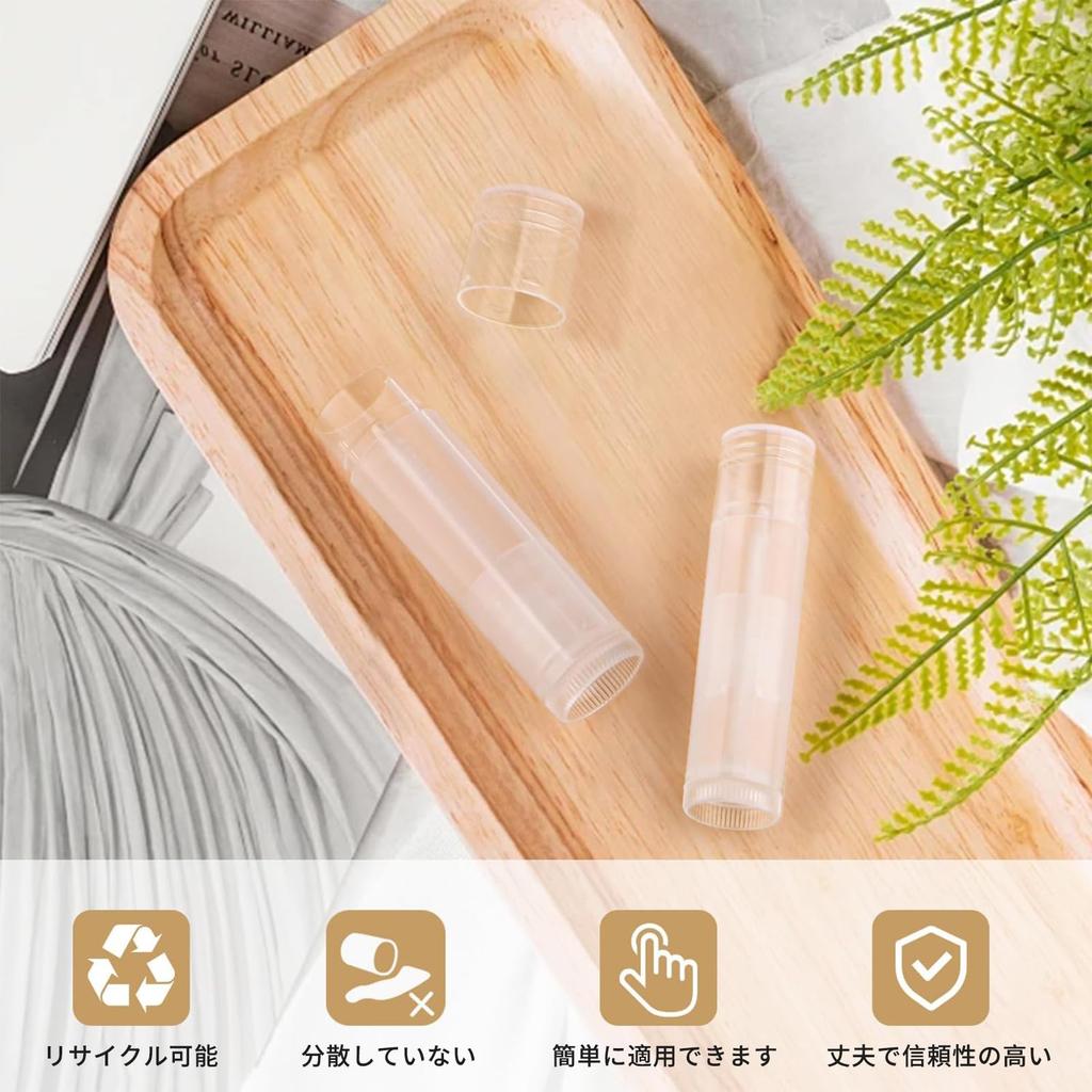 Happykau Футляр для губ, набор из 35 футляров для бальзама для губ, контейнер для бальзама для губ, вращающийся косметический контейнер, контейнер для губ ручной работы, пустой