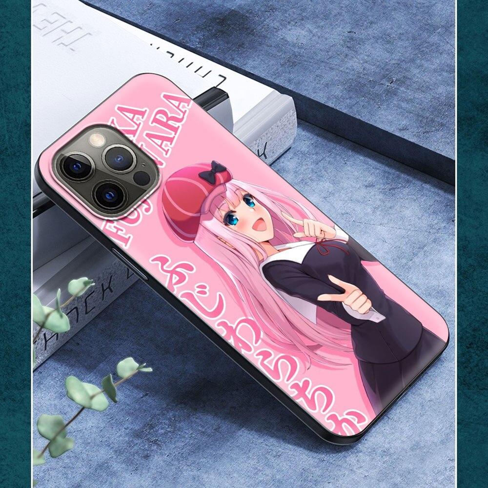 Аниме Love Is War Chika Fujiwara для iPhone 13 14 11 12 Pro Max чехол 7 8 Plus SE X XR XS Max Роскошные силиконовые чехлы для телефонов