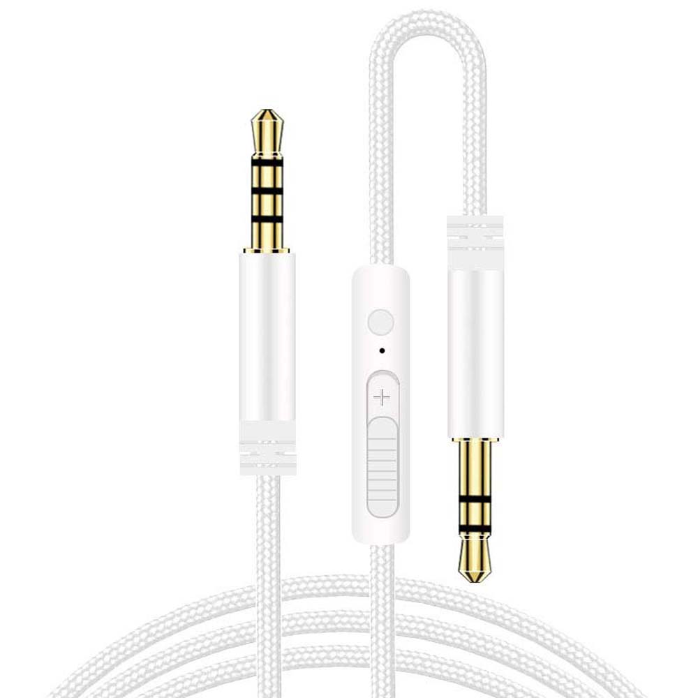 Mic Headphone Cord Gold-plated Plug Volume control Aux Cable Car Aux Cord Audio Wire Audio Cable