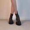Модные мягкие слипоны, износостойкие одинарные ботинки, женские модные ботильоны с круглым носком, рукавом и блочным каблуком
