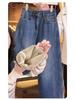 2025 Women's High-Waisted Wide-Leg Denim Pants: Fashionable, Versatile, and Slimming for Spring and Autumn