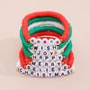 Christmas fashion multi-style jewelry versatile letter soft pottery stacked bracelet set simple snowflake pendant necklace