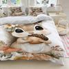 Милый комплект постельного белья с белками Мягкий полиэстер Пододеяльник Комплект с наволочкой Для декора спальни Подарок на день рождения для девочек