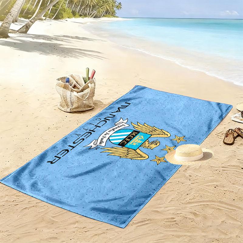 MCFC Print Beach Towel, Large Soft Quick Dry Towel for Beach Camping Swimming