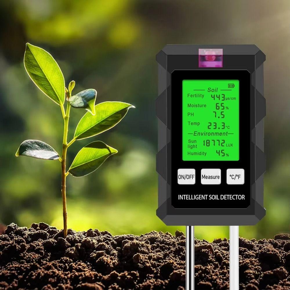 Humidity Detection Soil PH Tester LCD Display Soil Moisture Meter Flower Planting